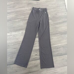 Gymshark Wide-Leg High-Rise Workout Pants - Charcoal